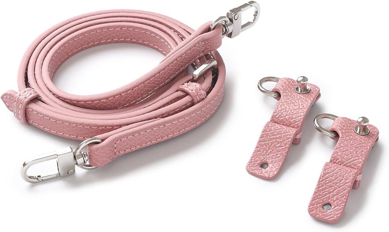 KOMHPS Purse Straps Replacement, Leather Handbag Crossbody Shoulder Strap Kit Adjustable for Mini Longcamp Tote Bag Women - Image 2